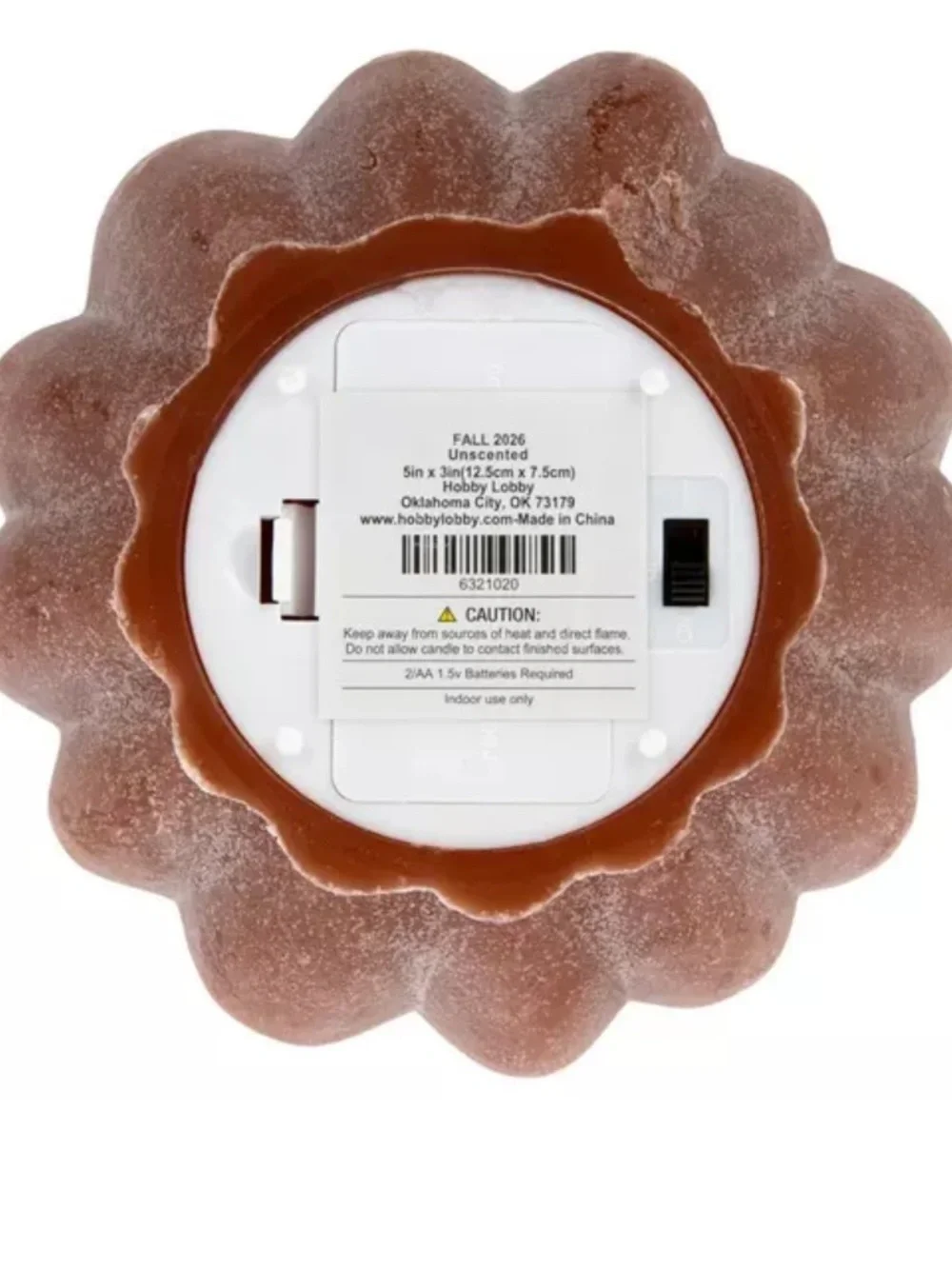 Set of 2 Hobby Lobby Viral Brown LED Pumpkin Candles, New!